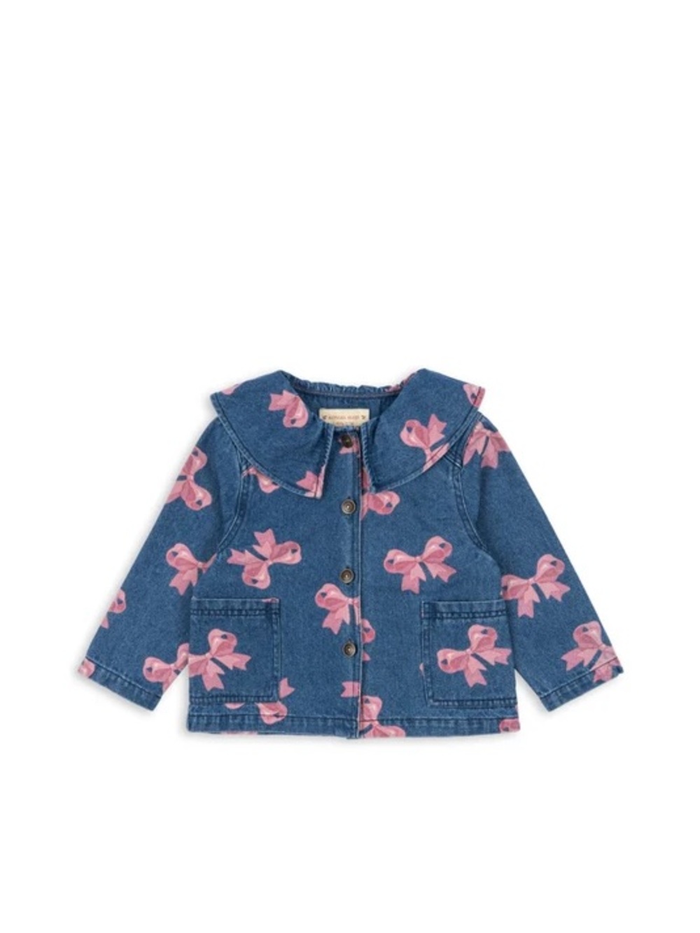 NWT Konges Slojd Magot Denim Jacket Bella Bow